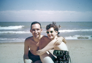 Philip E. Rosenberg slides -- Phil and Gloria on the beach