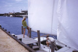 Philip E. Rosenberg slides - Long Beach Island - Loveladies Harbor - boat + Madeleine