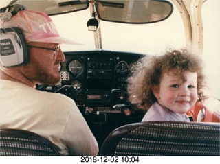 Adam and Antonia in my airplane