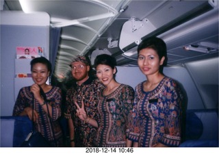 Singapore Airline air hostesses + Adam