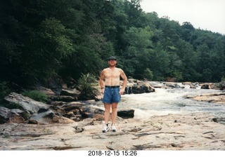 Adam on a river