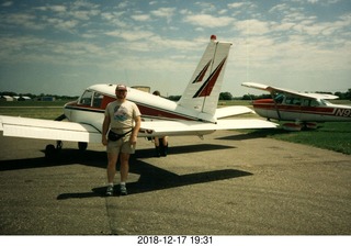 Adam running at Penns Cave Airport