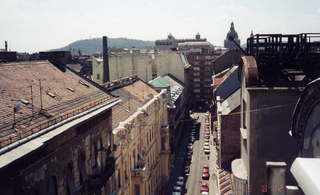 Budapest from hotel window