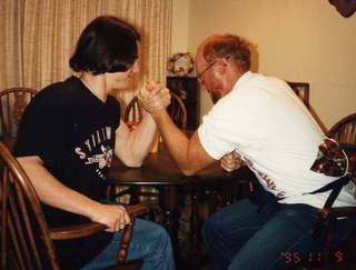 Brian arm wrestling