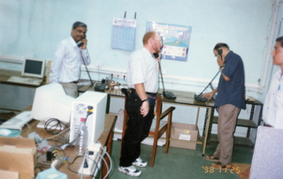 4 35o. Satish-Geeta wedding in Madras, India - telephony lab at IIT Madras