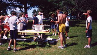 CHS XC guys eating more pizza