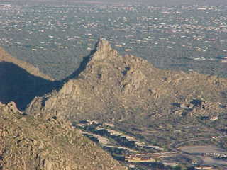 Pinnacle Peak, Adam on trail