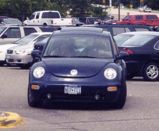 40 57n. Minnesota, Mike Bird in his new New Beetle
