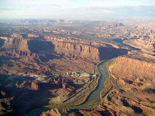 Colorado River canyon - aerial