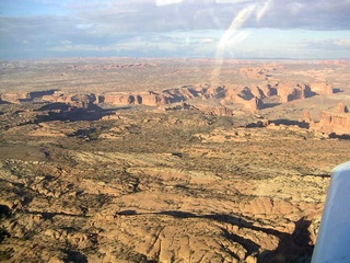 96 59p. Rocks near Moab - aerial
