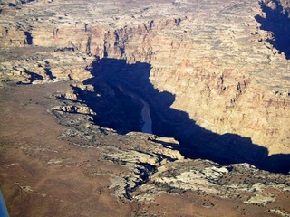 Colorado River canyon - aerial
