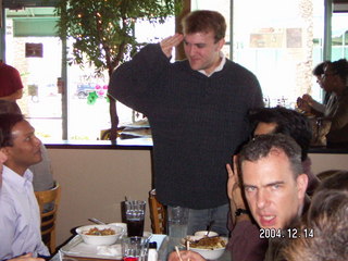 Khimetrics lunch at YC's -- Ranga, Jeff, Phillipe