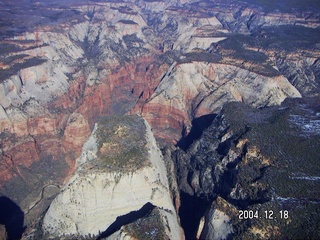 aerial -- Zion National Park
