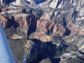 aerial -- Zion National Park