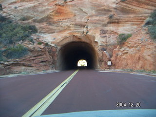 Zion National Park -- road to Kanab -- tunnel