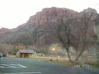 motel view in Springdale, Utah