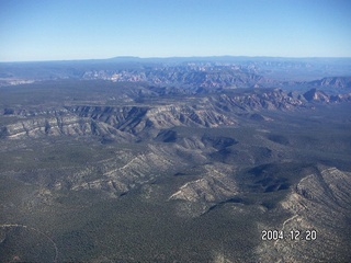 aerial -- south of canyon