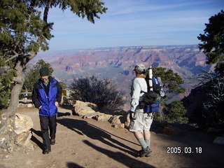 Grand Canyon -- Greg at Kaibab trailhead