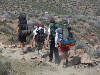 Grand Canyon hikers -- South Kaibab