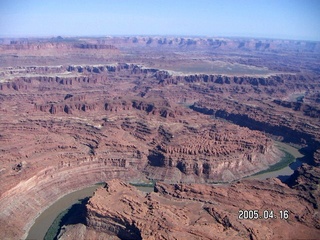 Colorado River canyon -- aerial