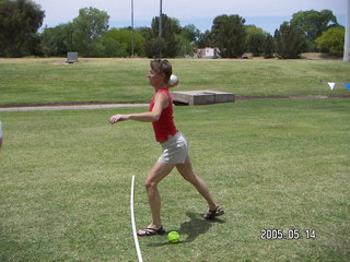 Debbie Standel throwing again