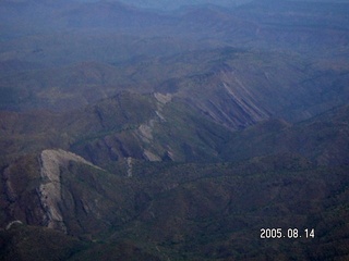 aerial -- canyons around Cibecue, Arizona