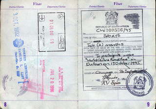 oldpassport 8-9 visas