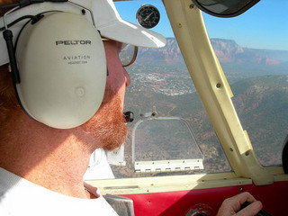 Adam flying over Sedona