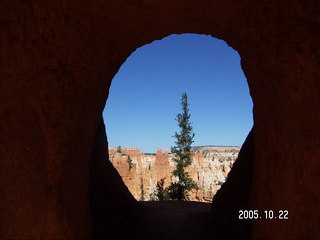 242 5ln. Bryce Canyon -- Peek-a-boo Loop -- view through rock tunnels