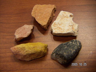 Five rocks from bryce canyon