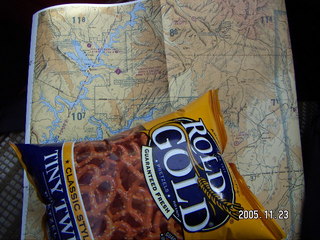 Pretzels at altitude on chart