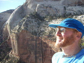 253 5nq. Zion National Park -- Angel's Landing hike -- Adam