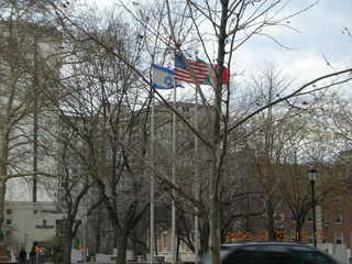 flags on Ben Franklin Parkway in Philadelphia
