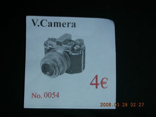 2006 eclipse trip -- four Euro photo permit