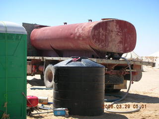 2006 eclipse trip -- Sahara Desert eclipse site -- water truck