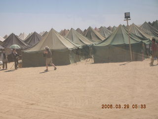 2006 eclipse trip -- Sahara Desert eclipse site -- tent city