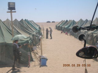 2006 eclipse trip -- Sahara Desert eclipse site -- tent city
