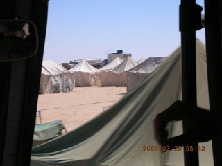 2006 eclipse trip -- Sahara Desert eclipse site -- tent city