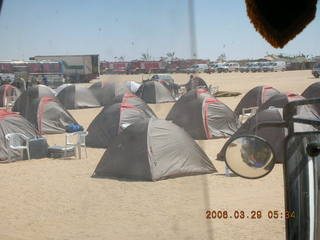 2006 eclipse trip -- Sahara Desert eclipse site -- tent city