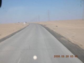 2006 eclipse trip -- road in the Sahara