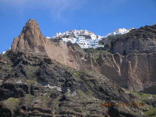 2006 eclipse trip -- approaching Santorini island