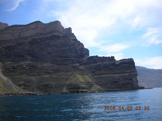 2006 eclipse trip -- approaching Santorini island