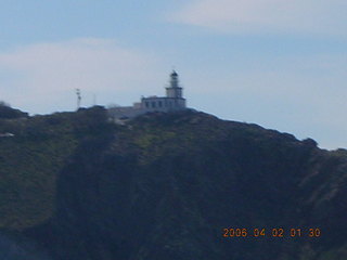 2006 eclipse trip -- approaching Santorini island