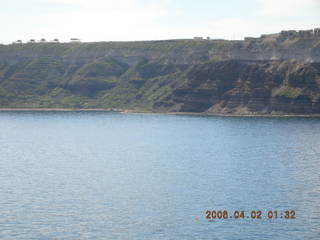 2006 eclipse trip -- approaching Santorini island