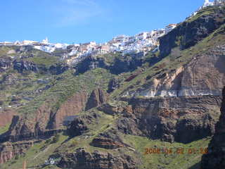 2006 eclipse trip -- approaching Santorini island