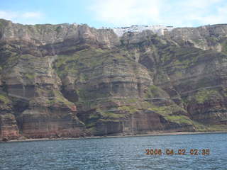 2006 eclipse trip -- approaching Santorini