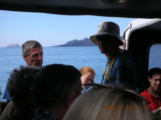2006 eclipse trip -- approaching Santorini