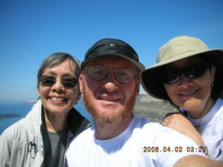 2006 eclipse trip -- Santorini wine-tasting stop -- Adam and friends