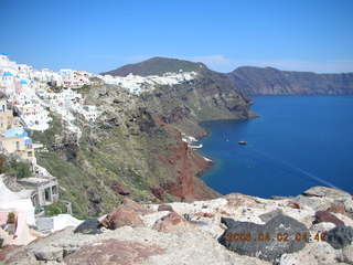 2006 eclipse trip -- Santorini shopping stop