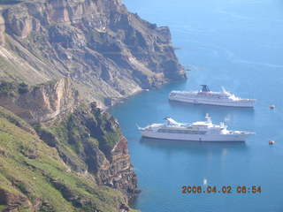 2006 eclipse trip -- Santorini -- MS Perla from above